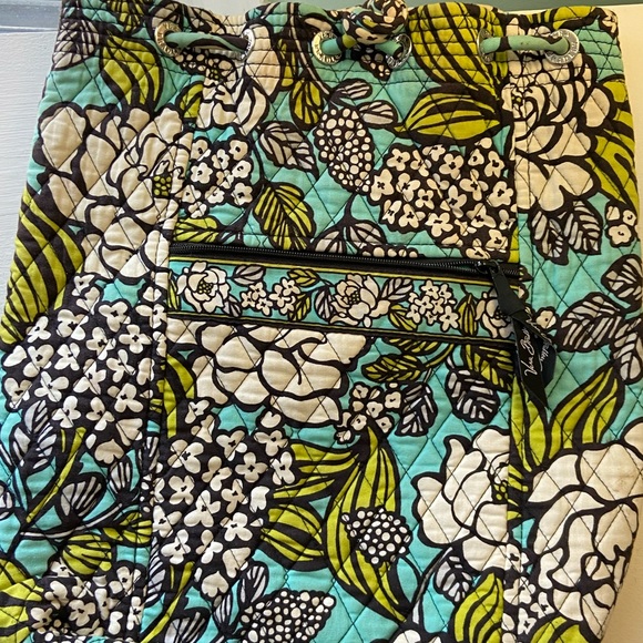 Vera Bradley island blooms drawstring bag - Picture 2 of 5